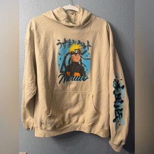 Graphic  Naruto Hoodie with Blue and Black Design